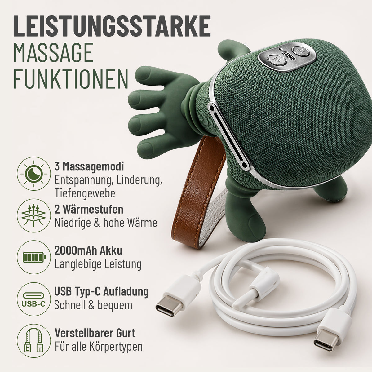 Nackenmassagegerät - Grün