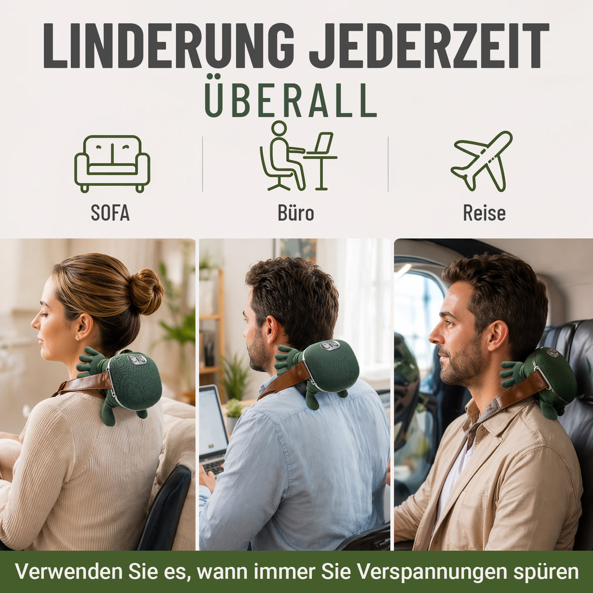 Nackenmassagegerät - Grün