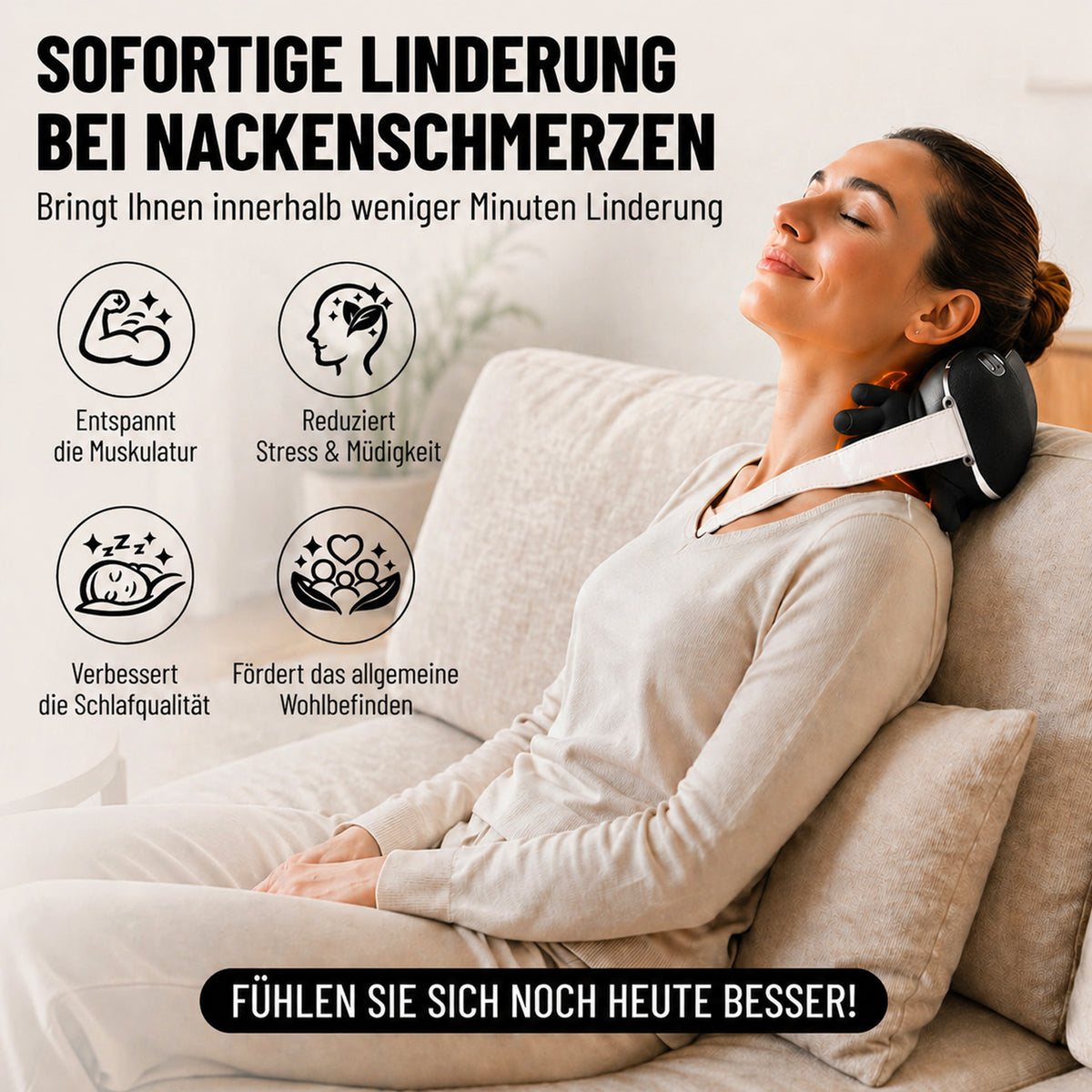 Nackenmassagegerät - Schwarz